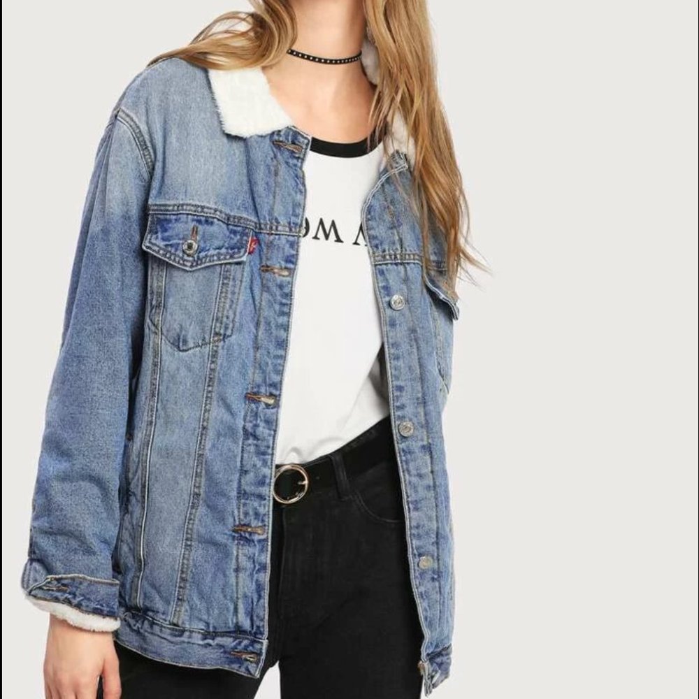 Shein Faux Denim Jacket
